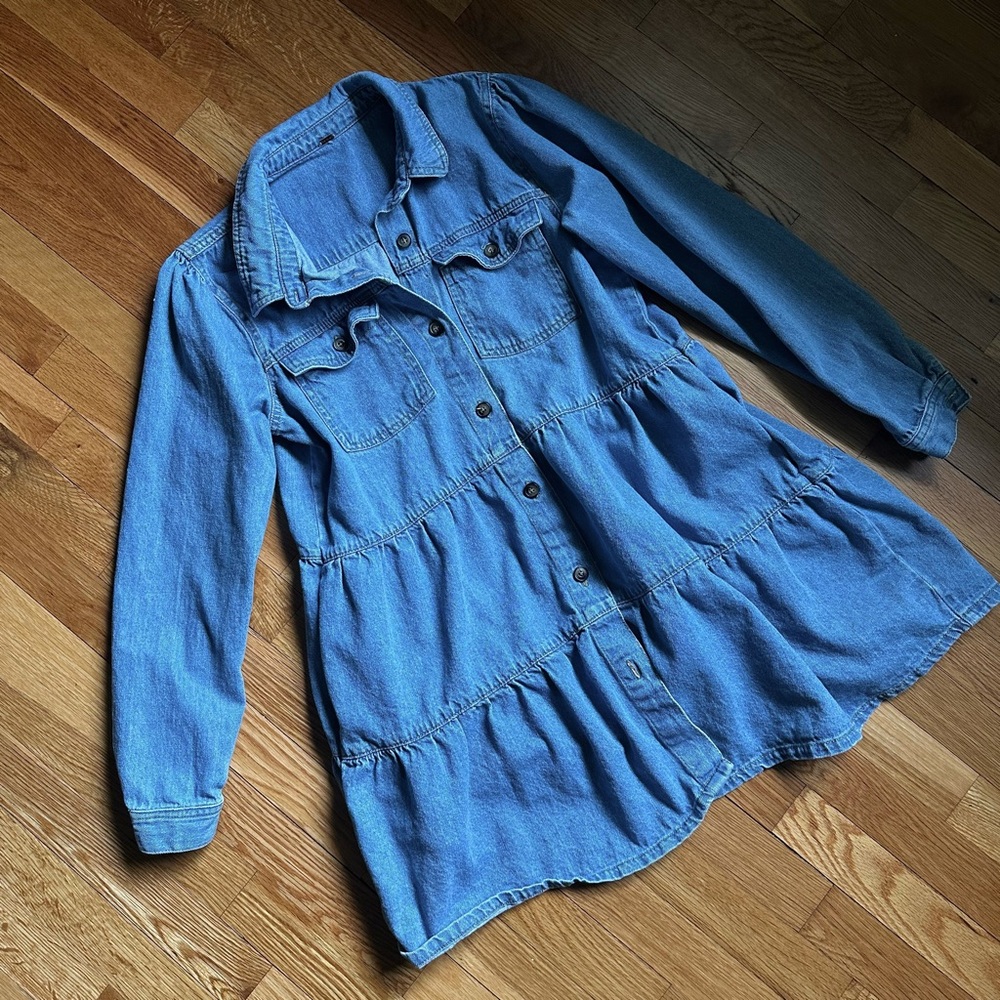 Free People denim mini dress